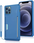 iPhone 12 Pro Max Wallet Case, Slim Protective Kickstand Case with Credit Cards Holder and Wrist Strap for iPhone 12 Pro Max