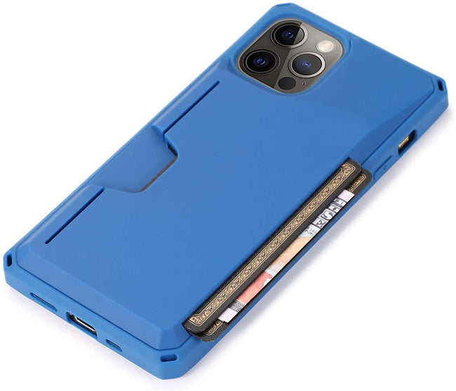 iPhone 12 Pro Max Wallet Case, Slim Protective Kickstand Case with Credit Cards Holder and Wrist Strap for iPhone 12 Pro Max