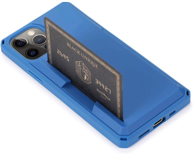 iPhone 12 Pro Max Wallet Case, Slim Protective Kickstand Case with Credit Cards Holder and Wrist Strap for iPhone 12 Pro Max